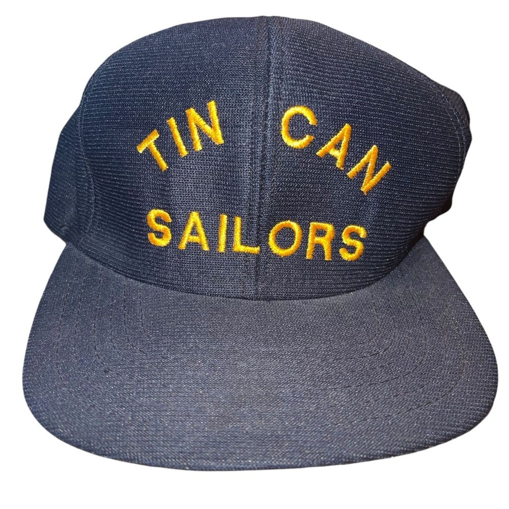 HAT 'TIN CAN SAILORS' Veterans Embroidered Adjustable Size L Military USA Made